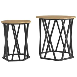 stolik-kawowy-2-pcs-dab-artisan-50-x-50-x-50-cm