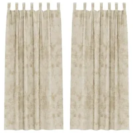 zaslona-z-zaslonami-2-pcs-kremowy-260-x-140-cm-aksamit