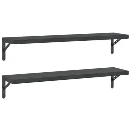 polki-scienne-2-szt-100x235-cm-czarna-stal-nierdzewna