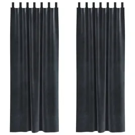 zaslony-z-zaslonami-2-pcs-ciemno-szary-140-x-245-cm-aksamit