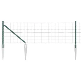 ogrodzenie-z-slupkami-zielony-0-6-x-10-m-stal
