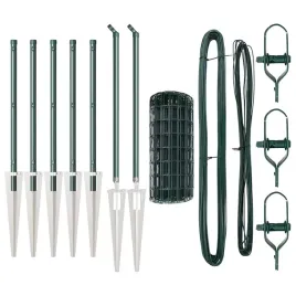 ogrodzenie-z-slupkami-zielony-0-6-x-10-m-stal