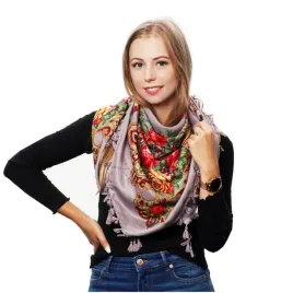 szara-chusta-damska-modna-folk-wzor-kwiaty-fredzle-d18