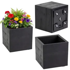 donica-na-kolkach-czarna-30x30x30cm-kwiaty-balkon-taras-mala-do-domu-ogrodu