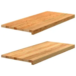 parapety-2-szt-jasnobrazowy-90x40x2-cm-lite-drewno-debowe