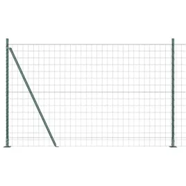 ogrodzenie-z-slupkami-zielony-1-6-x-10-m-stal