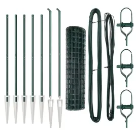 ogrodzenie-z-slupkami-zielony-1-x-10-m-stal