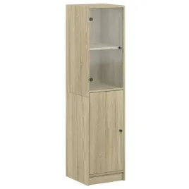 szafka-wysoka-dab-sonoma-z-przegrodami-i-szklanymi-drzwiami-35x37x142-cm