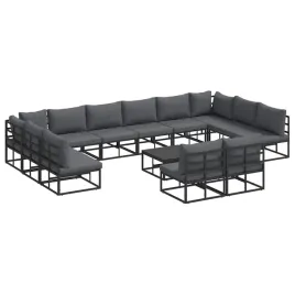 zestaw-sof-na-ogrod-z-poduszka-13-pcs-czarny-aluminium