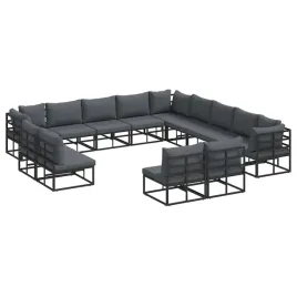 zestaw-sof-na-ogrod-z-poduszka-13-pcs-czarny-aluminium