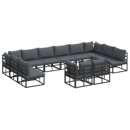 zestaw-sof-na-ogrod-z-poduszka-12-pcs-czarny-aluminium