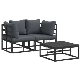 zestaw-sof-na-ogrod-z-poduszka-3-pcs-czarny-aluminium