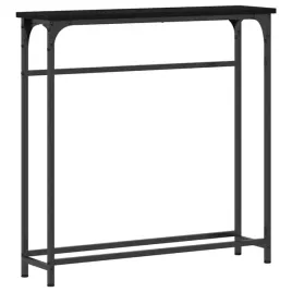 stolik-konsolowy-z-polka-czarny-dab-75-x-195-x-75-cm