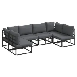 zestaw-sof-na-ogrod-z-poduszka-6-pcs-czarny-aluminium