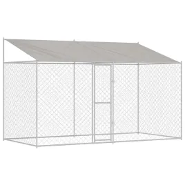 klatka-dla-psa-srebrny-400-x-200-x-256-cm-stal-galwanizowana