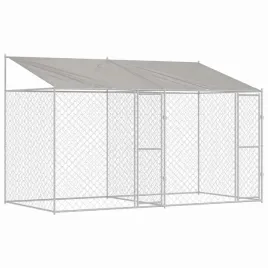 klatka-dla-psa-srebrny-400-x-200-x-256-cm-stal-galwanizowana