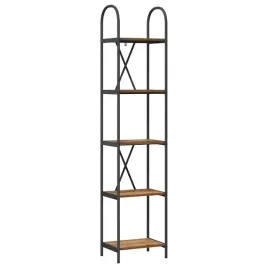 polka-na-ksiazki-stare-drewno-40-x-30-x-183-cm
