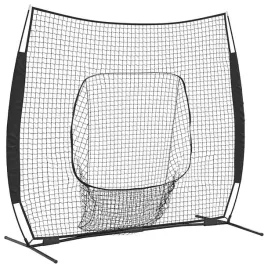 baseball-i-softball-czarny-250-x-106-x-209-cm-poliester