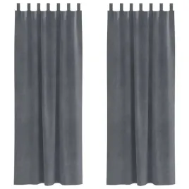 zaslony-z-zaslonami-2-pcs-jasnoszary-140-x-225-cm-aksamit