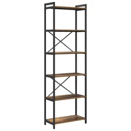 polka-na-ksiazki-stare-drewno-60-x-30-x-188-cm