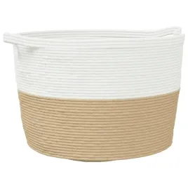 kosz-na-pranie-z-bawelnianego-sznura-skladany-bezowo-bialy-60x36-cm