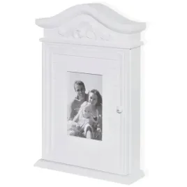 szafka-na-klucze-z-ramka-na-zdjecie-biala-225x65x345-cm-mdf-drewno