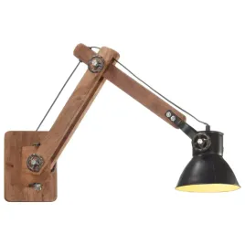 lampa-scienna-industrialna-drewno-mango-i-zelazo-czarno-brazowa-45-80