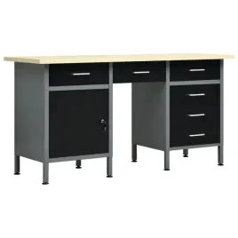 stol-warsztatowy-z-6-szufladami-i-szafka-czarno-szary-160x60x85-cm