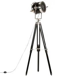 drewniana-lampa-podlogowa-retro-czarno-srebrna-117-171-cm