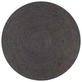 dywanik-z-plecionej-juty-recznie-wykonany-ciemnoszary-o-150-cm