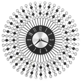 metalowy-zegar-scienny-z-krysztalowymi-detalami-czarno-bialy-srednica