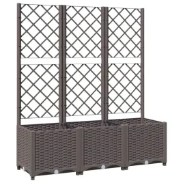 donica-ogrodowa-z-kratka-na-pnacza-polipropylen-brazowa-120x40x136-cm