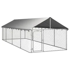 kojec-zewnetrzny-dla-psa-z-zadaszeniem-stal-galwanizowana-600x200x150-cm