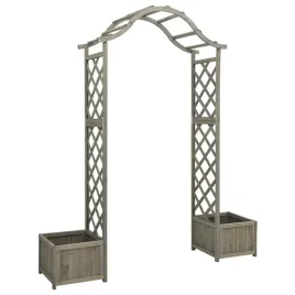 drewniana-pergola-ogrodowa-z-brama-i-donicami-szara-175x40x204-cm