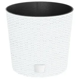 donica-ogrodowa-rattanowa-z-wyjmowanym-pojemnikiem-biala-30x27-cm