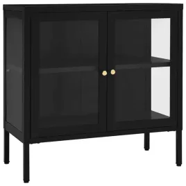 stylowa-szafka-z-hartowanego-szkla-i-stali-czarna-70x35x70-cm