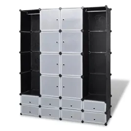 modulowa-szafa-z-plastikowych-elementow-czarno-biala-37x146x1805-cm