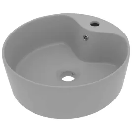 umywalka-ceramiczna-okragla-matowy-jasnoszary-36x13-cm