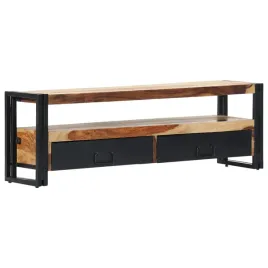 szafka-pod-tv-z-litego-drewna-akacjowego-120x30x40-cm-naturalny-czarny