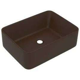 ceramiczna-umywalka-prostokatna-matowy-ciemny-braz-41x30x12-cm