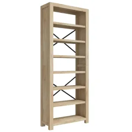 regal-z-litego-drewna-akacjowego-z-7-polkami-brazowy-80-x-30-x-200-cm