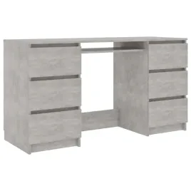 biurko-komputerowe-z-6-szufladami-szarosc-betonu-140-x-50-x-77-cm