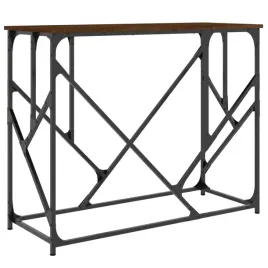 stolik-konsolowy-z-drewnopochodnym-blatem-brazowy-dab-100x40x80-cm
