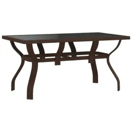stol-ogrodowy-ze-szklanym-blatem-i-stalowymi-nogami-140x70x70-cm-brazowo