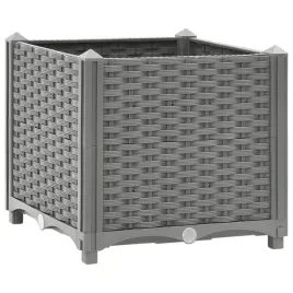donica-ogrodowa-z-polipropylenu-wzor-rattan-jasnoszara-40x40x38-cm