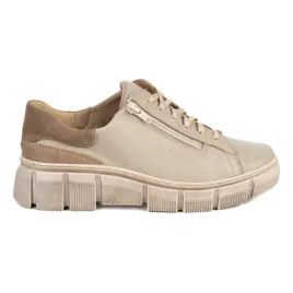 polbuty-damskie-sneakersy-skorzane-0663w-bezowe