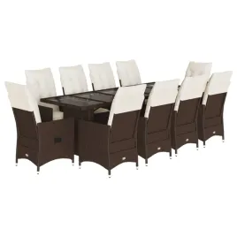 zestaw-bistro-ogrodowy-10-osobowy-brazowy-z-poduszkami-kremowymi