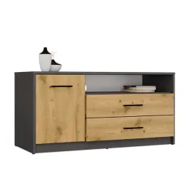 szafka-rtv-simplo-1d2s-stolik-tv-2-szuflady-1-drzwi-antracyt-dab-artisan