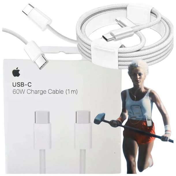 KABEL PRZEWÓD Oryginalny Apple USB-C - C 60W 1M MacBook iPad iPhone AirPods