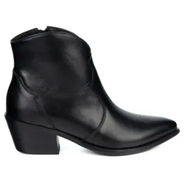 olivier-monroe-damskie-botki-skorzane-w-stylu-kowbojek-czarne-lico